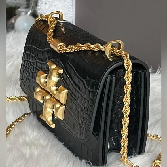 💰SOLD - 77044 - Tory Burch Eleanor Embossed Small Convertible Shoulder Bag - Picture 2 of 14